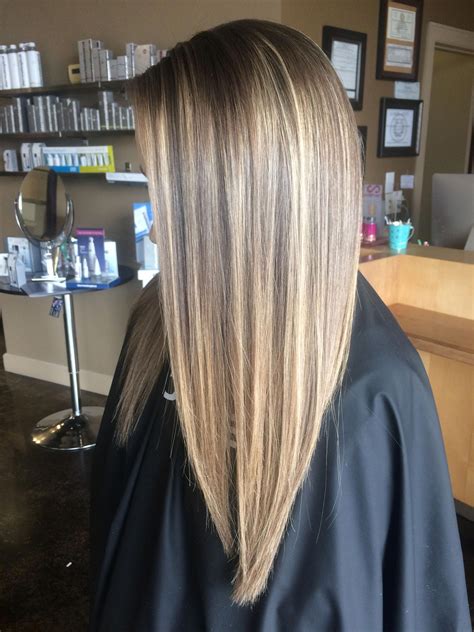 straight hair highlights